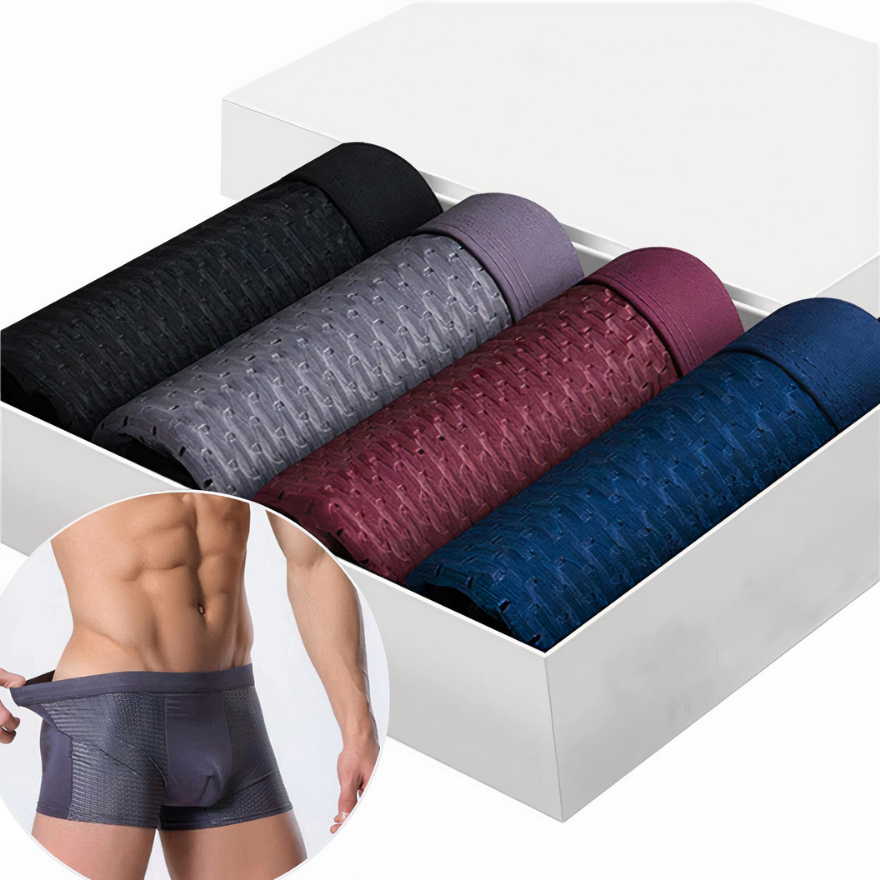 Nieuwe Bamboevezel Boxershorts (3 Boxershorts + 2 Gratis)